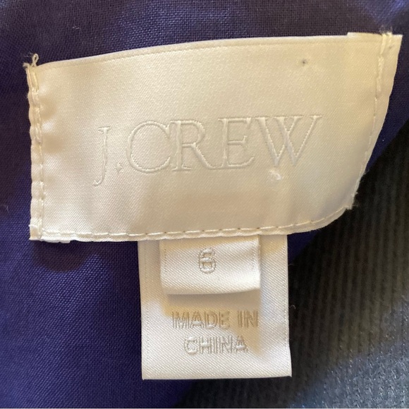 J. Crew Blue Ruched Strapless Cocktail Dress - Picture 5 of 10